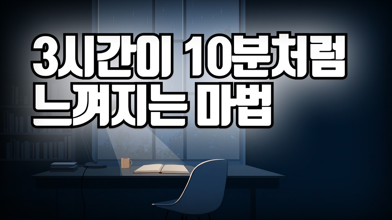 이상하게 이 음악만 틀면 3시간 공부가 1시간처럼 끝납니다 (새벽/몰입)
