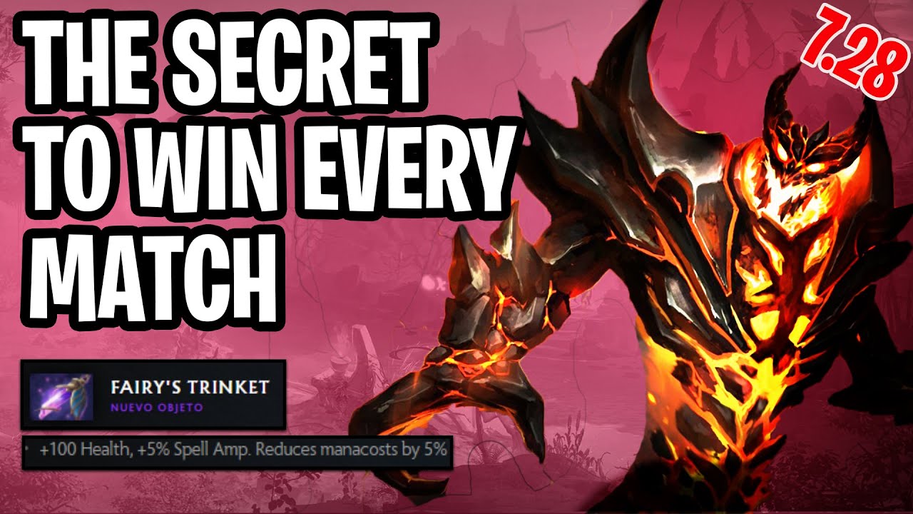 Shadow Fiend PRO show how to WIN EVERY MATCH  - simple but big secret - Dota 2 7.28a