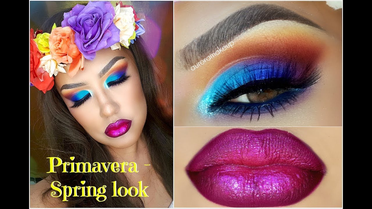 Colores de Primavera maquillaje / Colorful Spring Makeup tutorial | auroramakeup