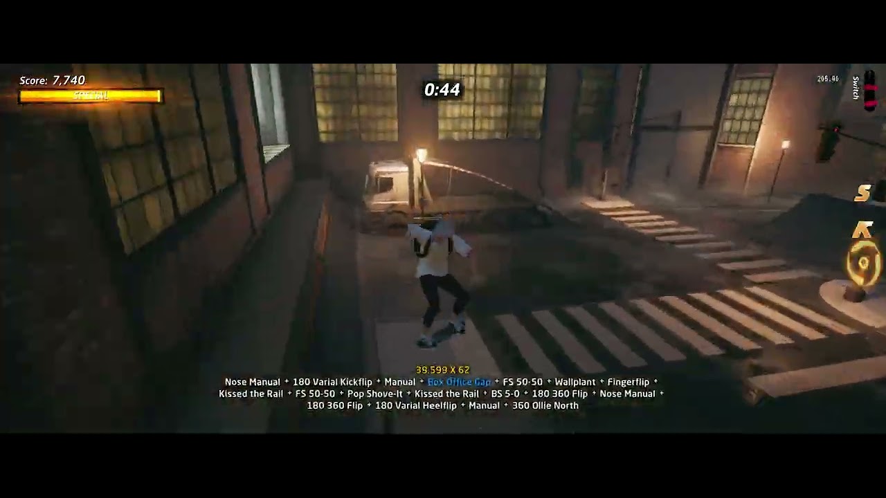 Downtown One-Combo Speedrun 1:23.970 - THPS 1 + 2