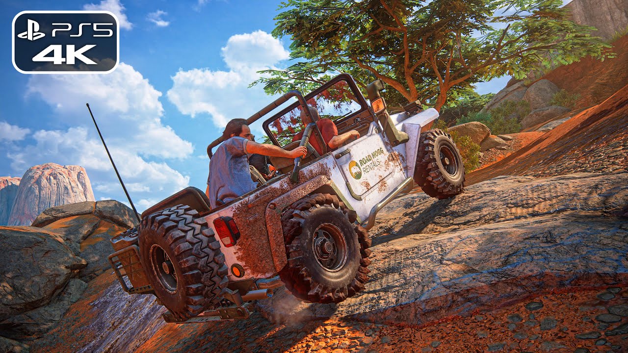 Uncharted 4 PS5 | EXTREME OFF ROAD MISSION - Ultra Realistic Graphics [4K60FPS]