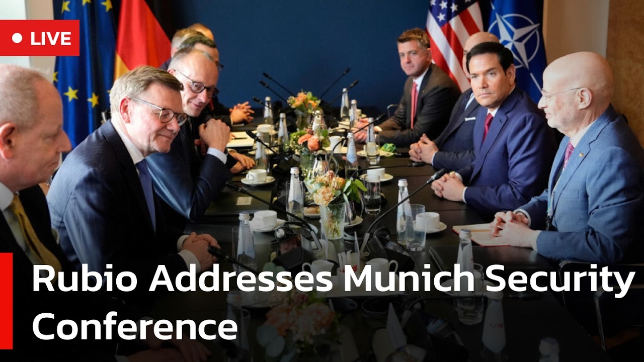 🔴LIVE: U.S. Secretary of State Marco Rubio Speaks at Day 2 of Munich Security Conference | AC1W