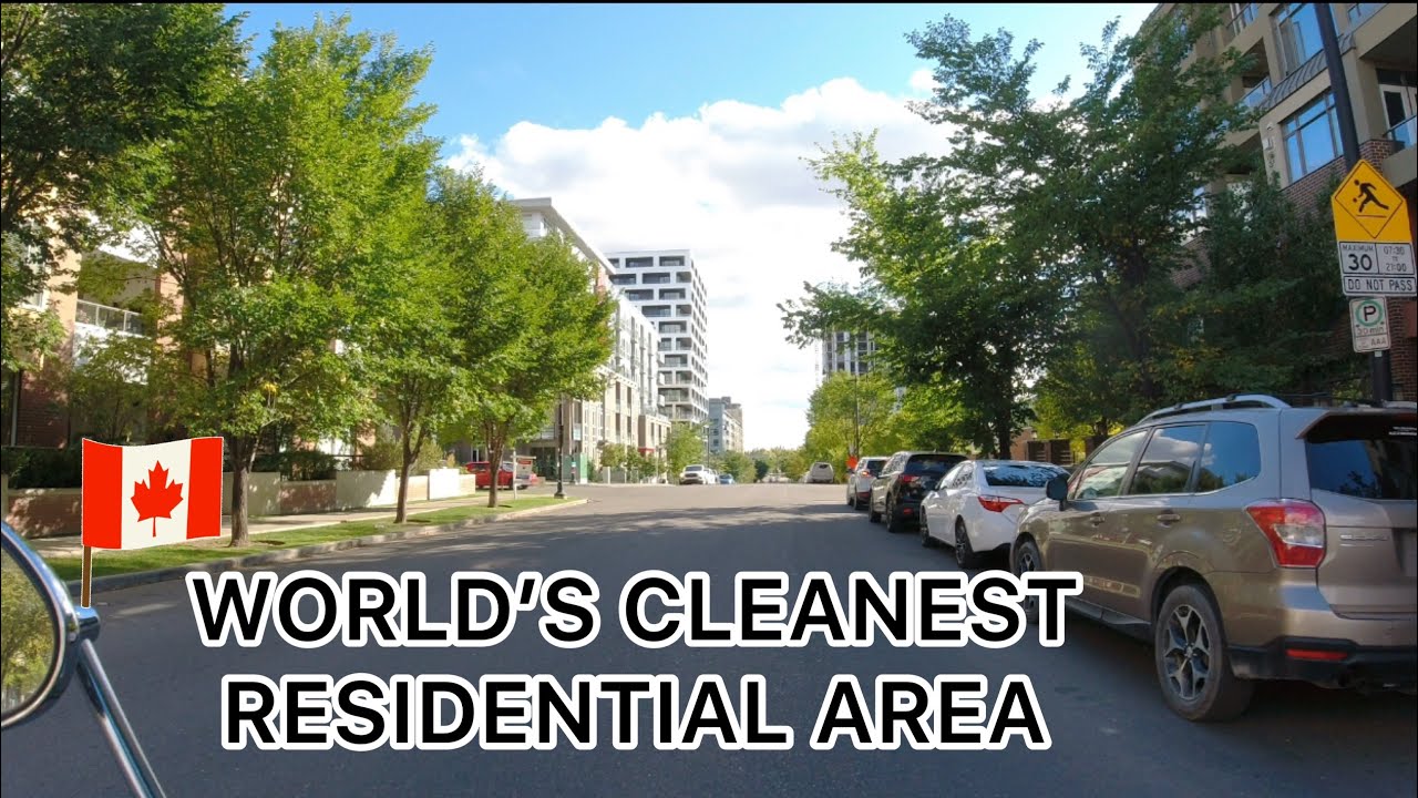 World&rsquo;s Cleanest Residential Area In Calgary Canada.