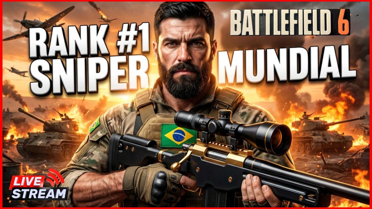 TOP #1 SNIPER GLOBAL AO VIVO 🔥 | BATTLEFIELD 6