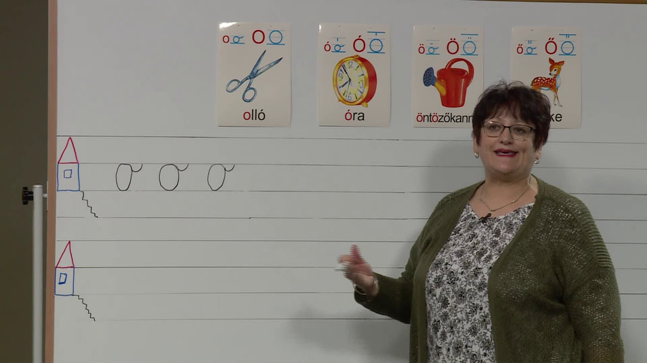 Az írott kisbetűk tanulása: o, ó, ö,ő
