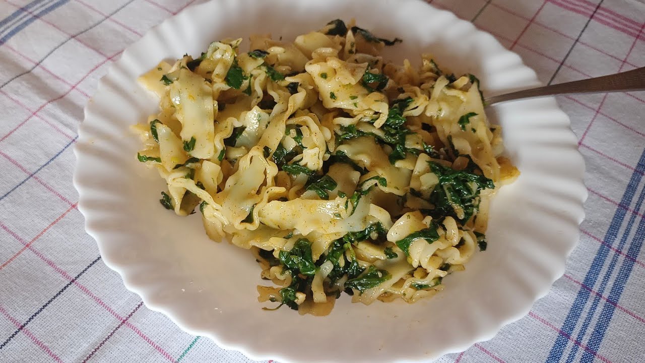 Posno-najbrži obrok-PASTA SA SPANACEM!Sa par namirnica,i 10min.vremena!