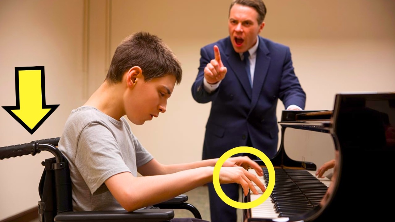 DIRECTOR OBLIGÓ A ALUMNO EN SILLA DE RUEDAS A TOCAR PIANO PARA HUMILLARLO… PERO NO ESPERABA ESTO