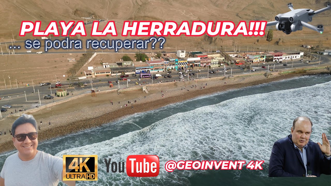 PLAYA LA HERRADURA. en 4K UHD. Peru. Lima.