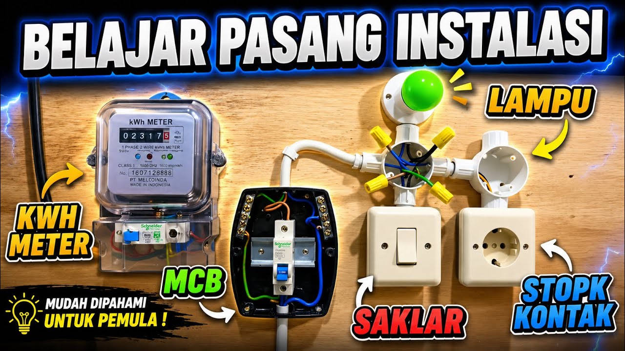 BELAJAR PASANG INSTALASI LISTRIK DASAR - Pemula Pasti Paham