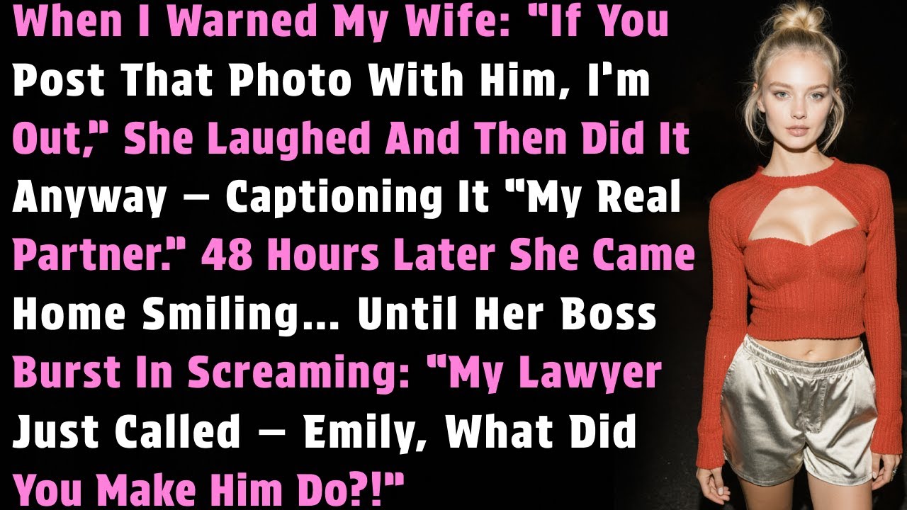 When I Warned My Wife: “If You Post That Photo With Him, I’m Out,” She Laughed And..