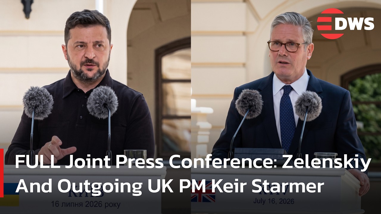 FULL Joint Press Conference: Zelenskiy And Starmer In Kyiv Together | DWS News | AC1F