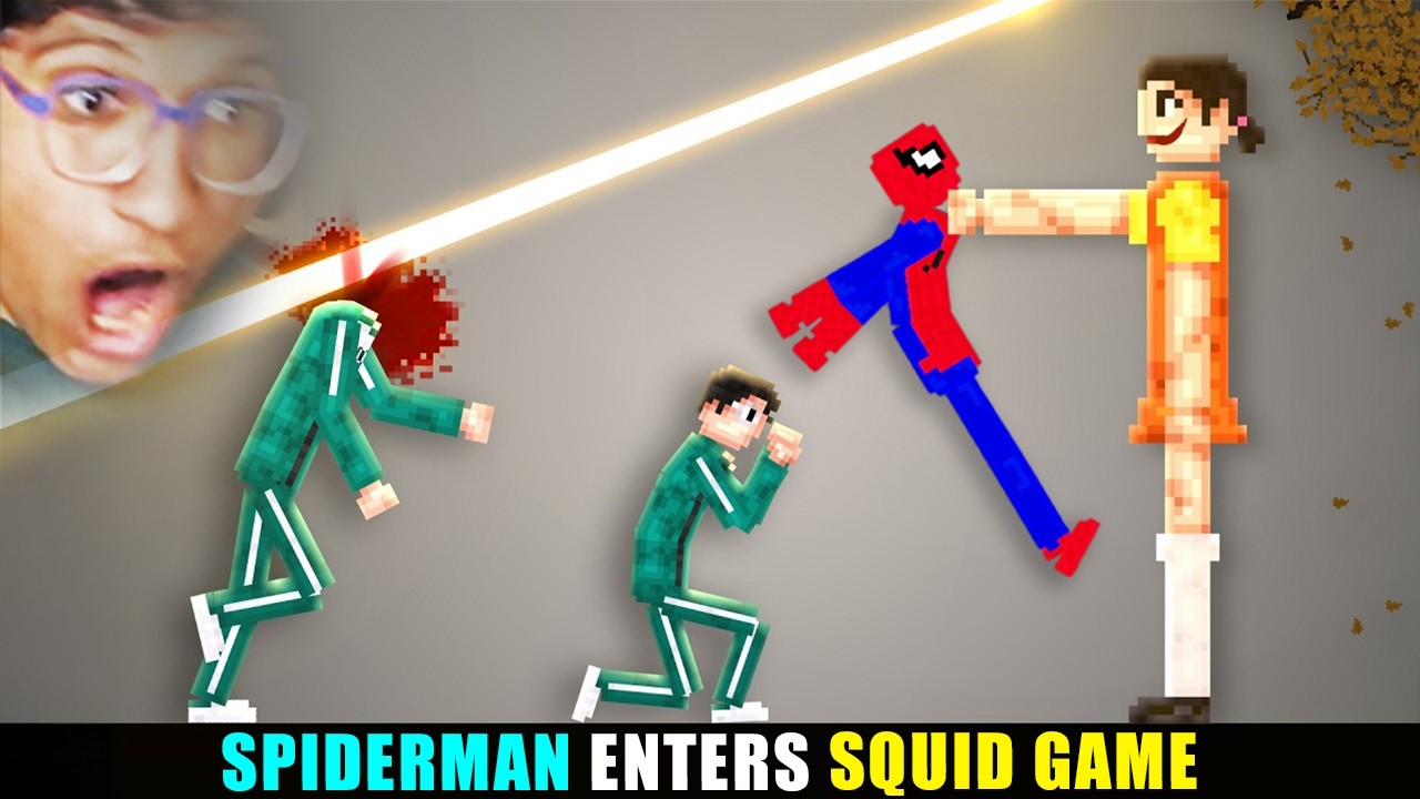 Can SPIDER-MAN Save All Players in SQUID GAME?😱