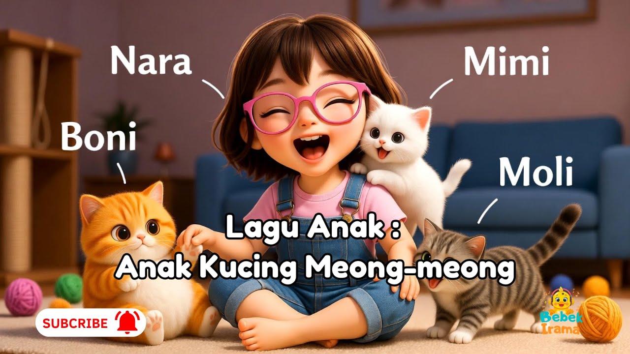 Anak kucing meong-meong | Lagu Anak Indonesia Terpopuler | lagu anak