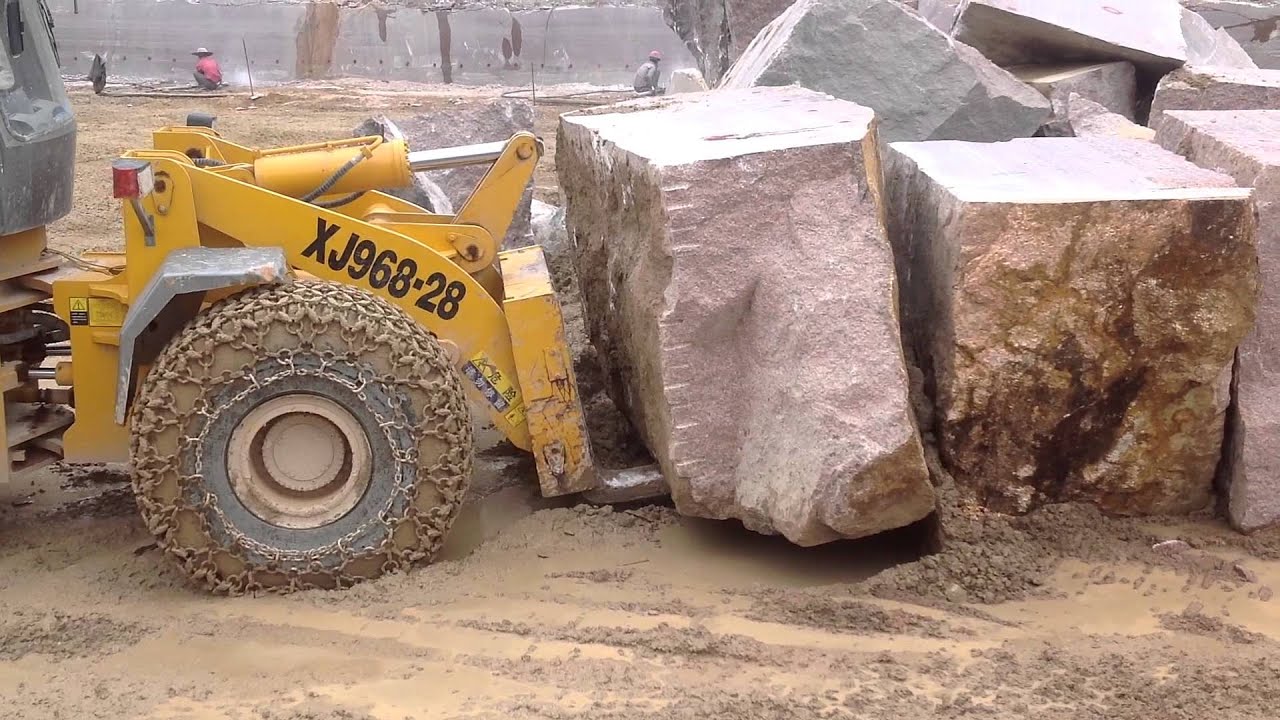 XJ968-28 Fork wheel loader from tough mining stone block handler( xiajin machinery)