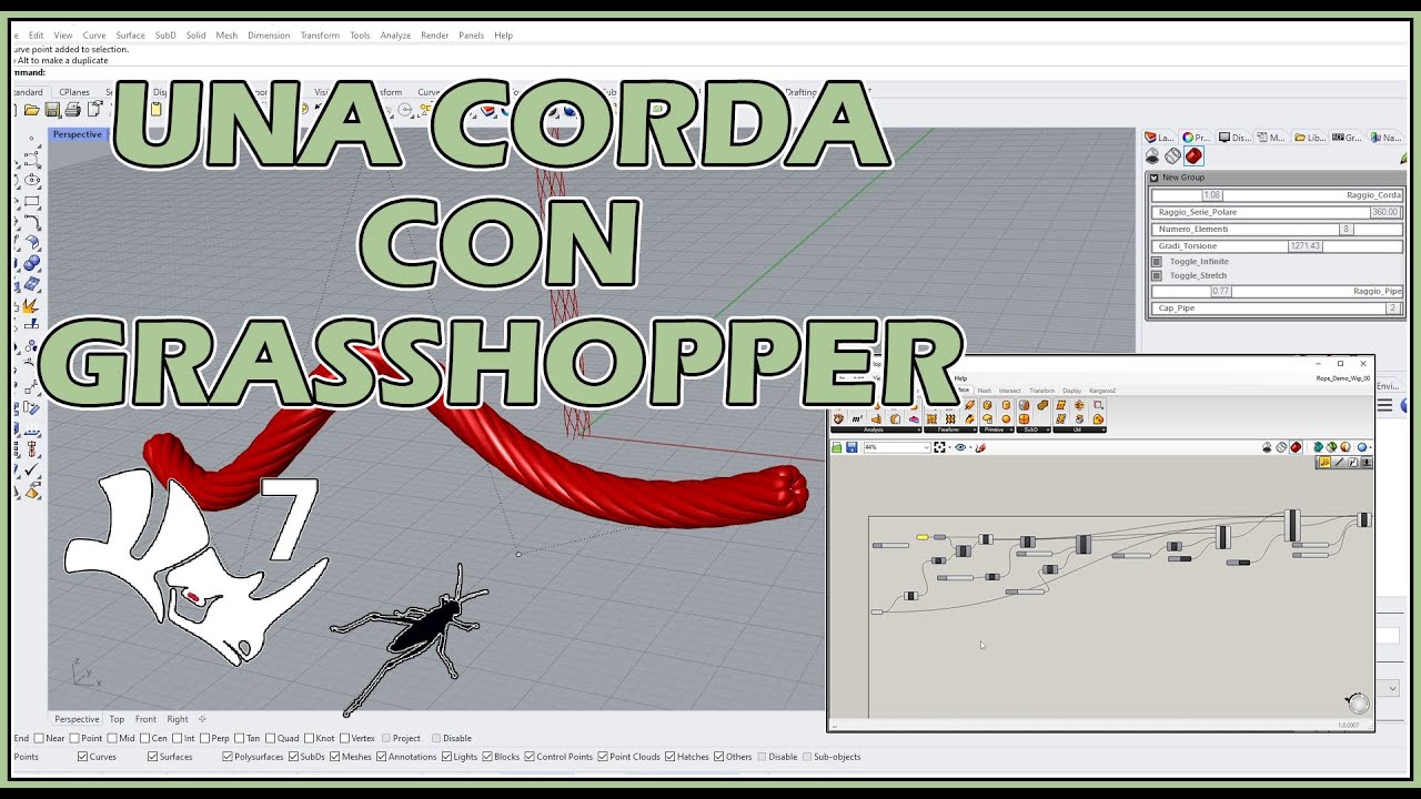 Una corda con Grasshopper! - Tutorial