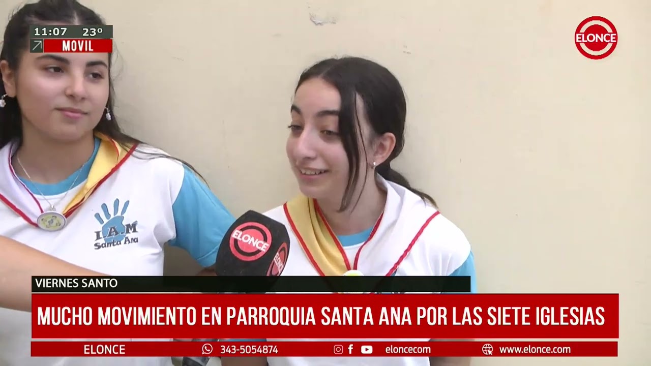MUCHO MOVIMIENTO EN PARROQUIA SANTA ANA POR LAS 7 IGLESIAS