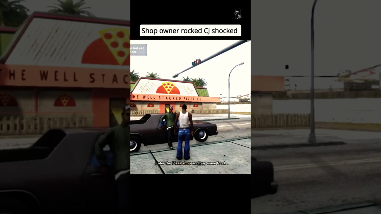 GTA San Andreas Pizza Shop Robbery Gone Wrong Ryder and CJ Shotgun Scene