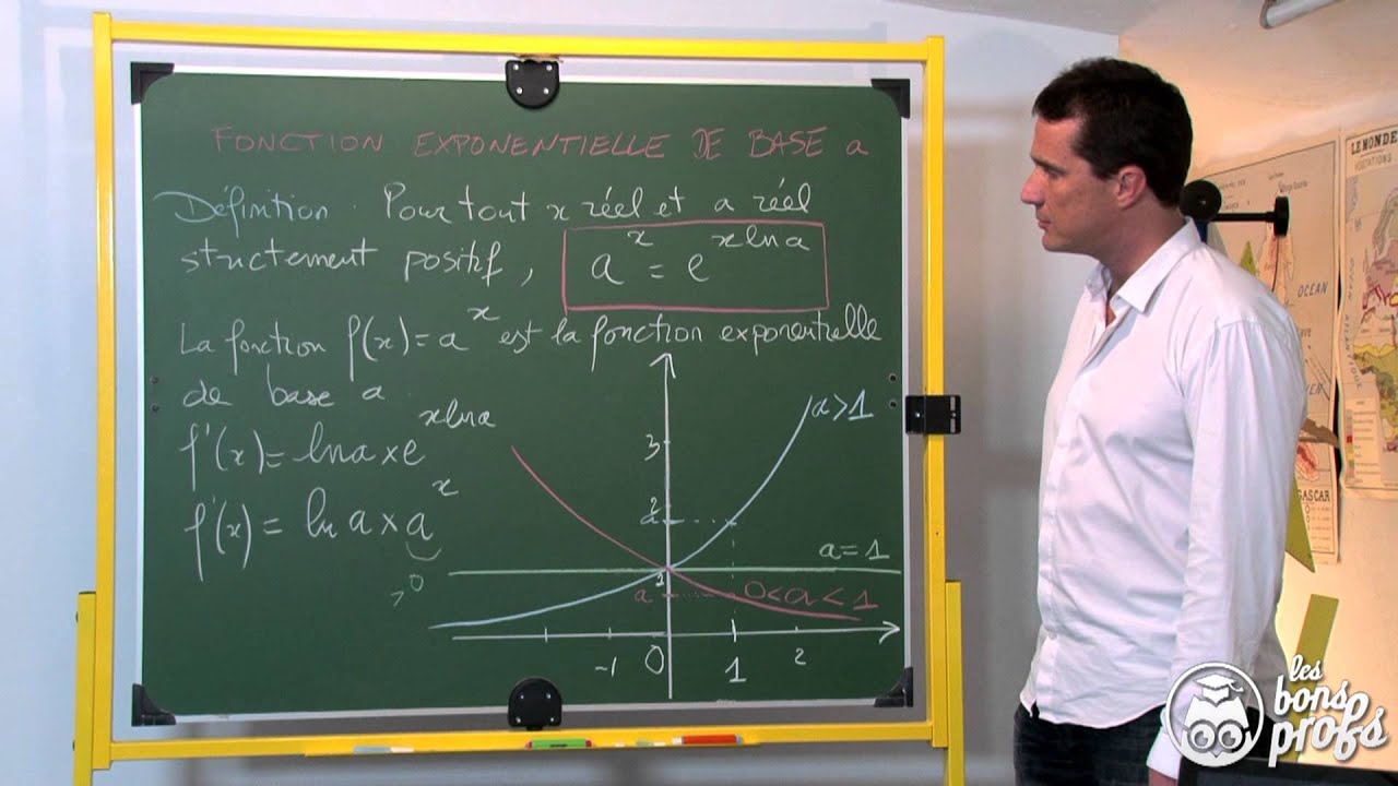 Fonction exponentielle de base a - Les Bons Profs - Maths terminale