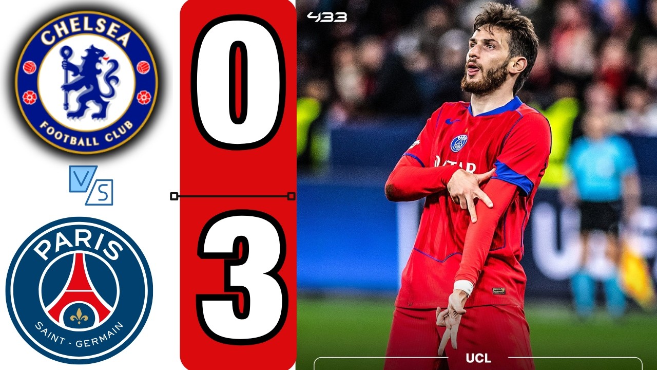 Chelsea vs PSG (0-3) | All Goals & Extended Highlights | UEFA Champions League2025/2026