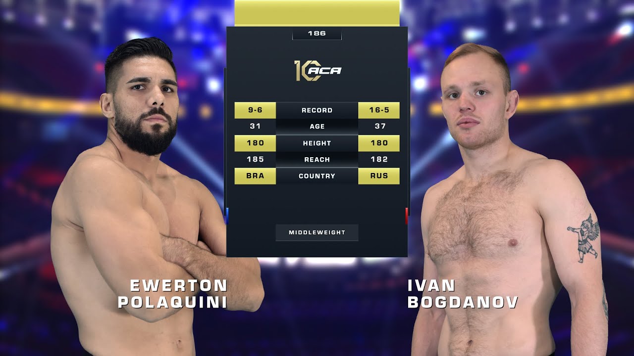 Эвертон Полакуини vs. Иван Богданов | Ewerton Polaquini vs. Ivan Bogdanov | ACA 186