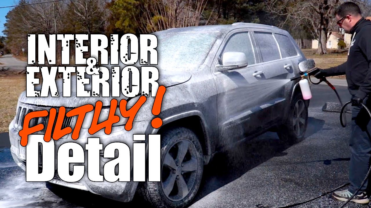 Interior & Exterior Detail Filthy Jeep!  #detailingtips #jeep