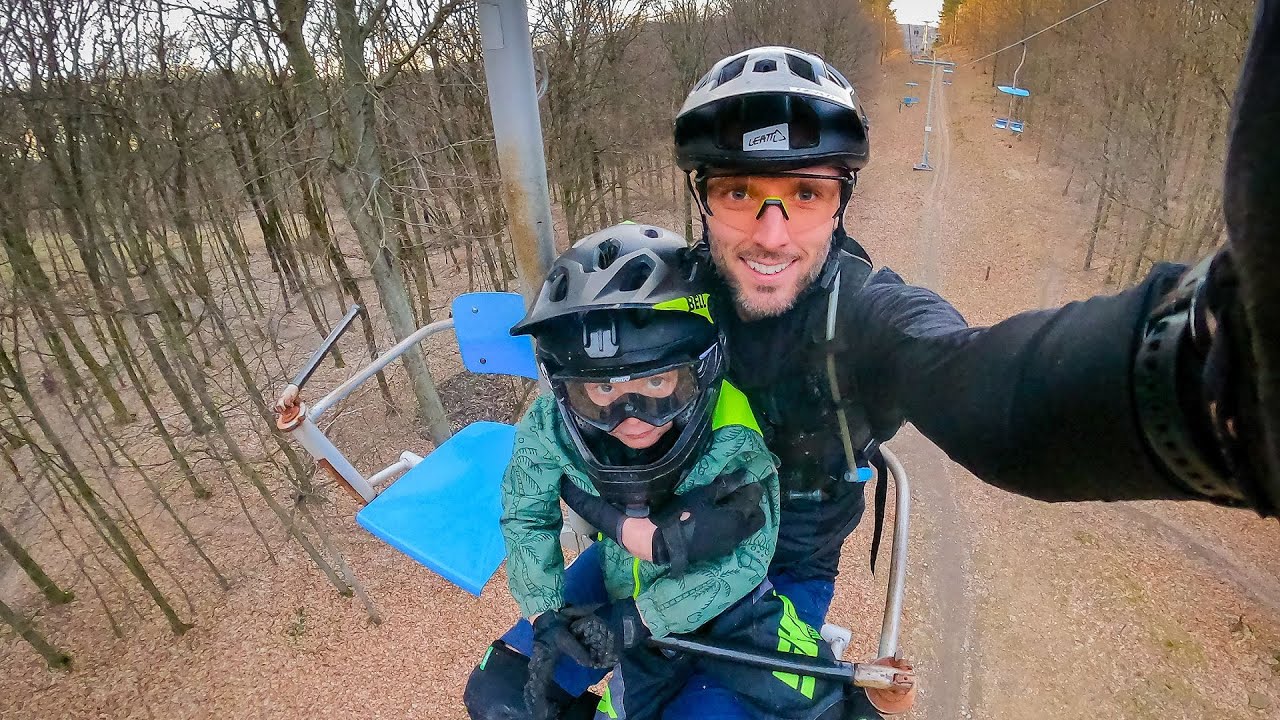 Chasing 5 year old on Early Rider Hellion 20