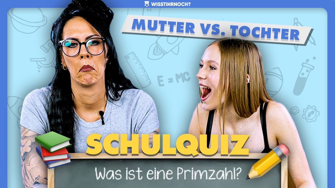 Mama gegen Tochter: Wer kann das Schulquiz bestehen? 😂 #wisstihrnoch