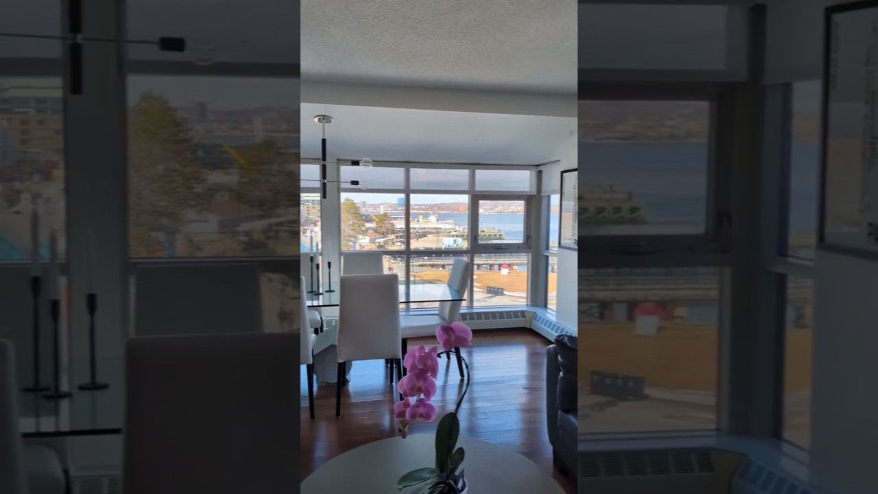 Tour this waterfront condo with rooftop patio in Halifax, Nova Scotia