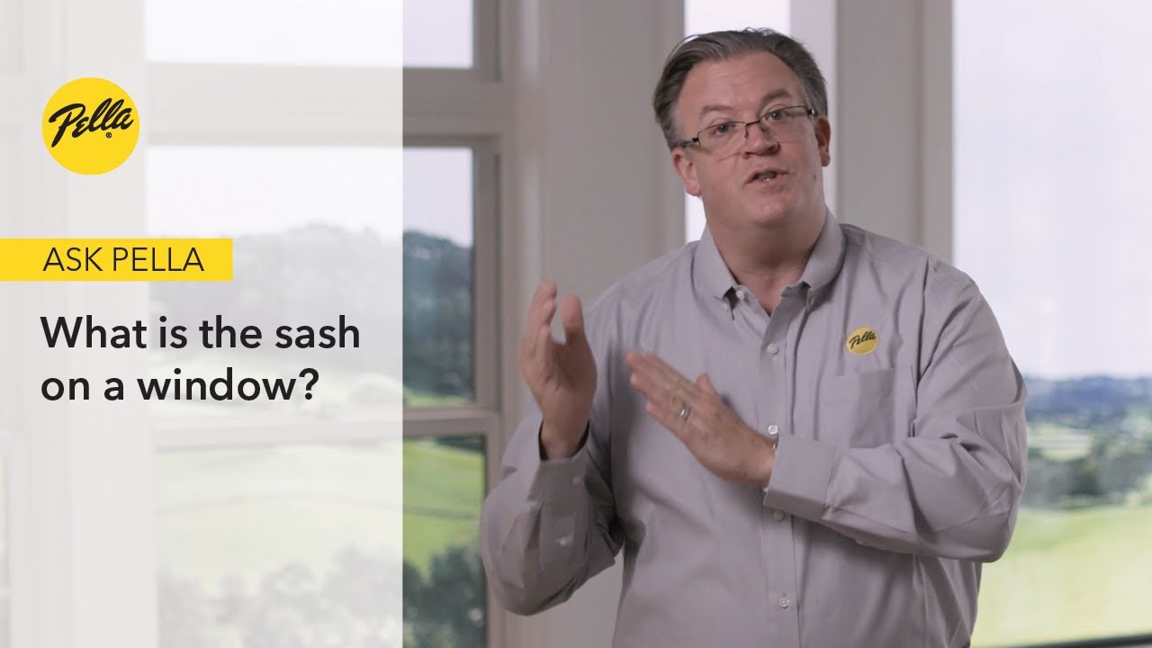 What is the sash on a window?