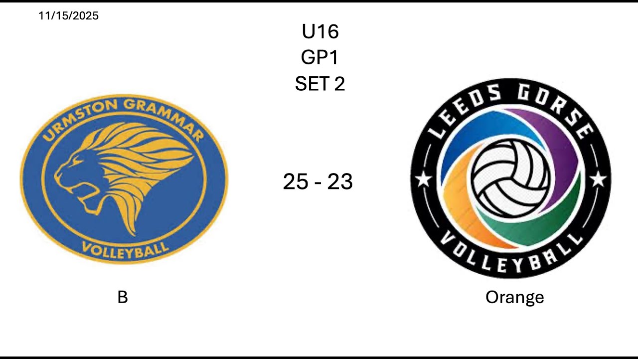 U16 GP1 - UGV B vs Leeds Gorse Orange (set 2)
