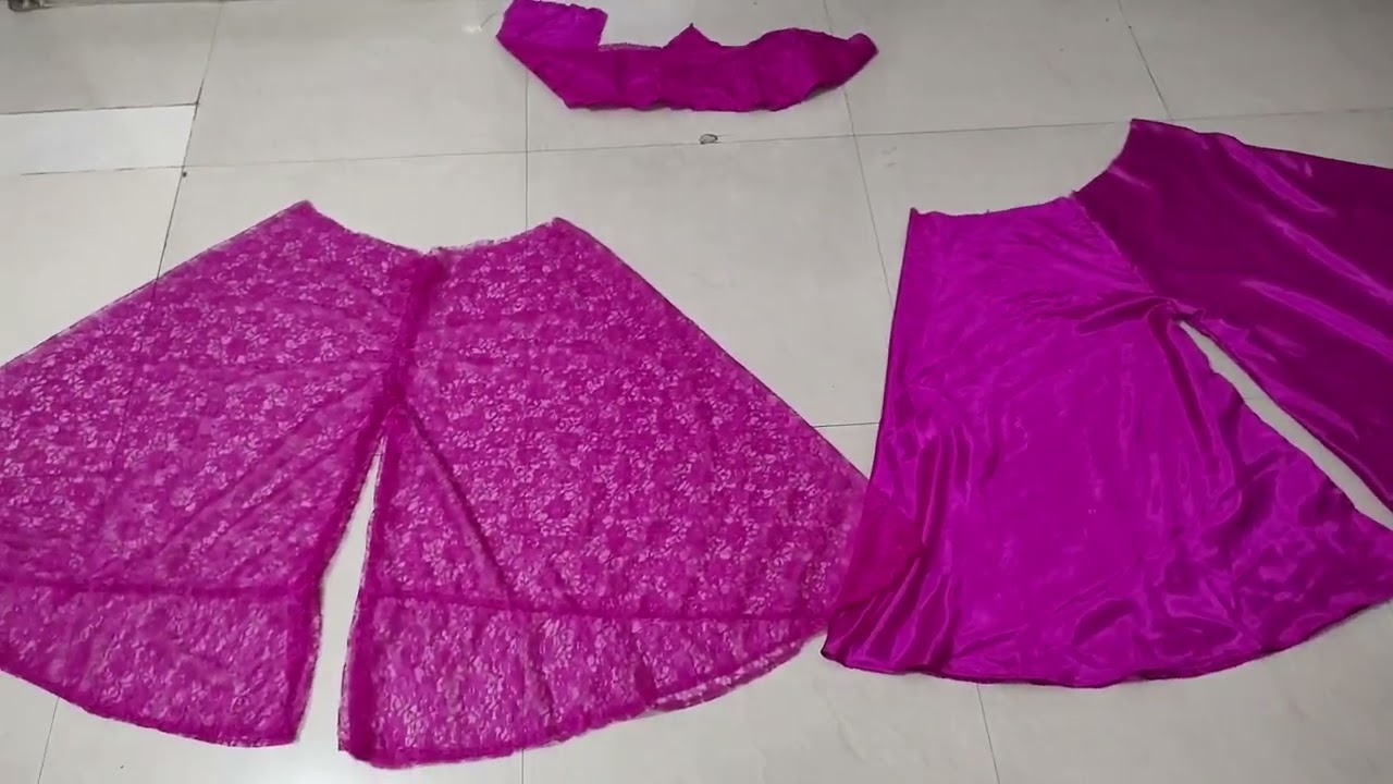 umbrella plazo cutting stitching | How to make gherdar plazo #plazo #plazomaking #fashion