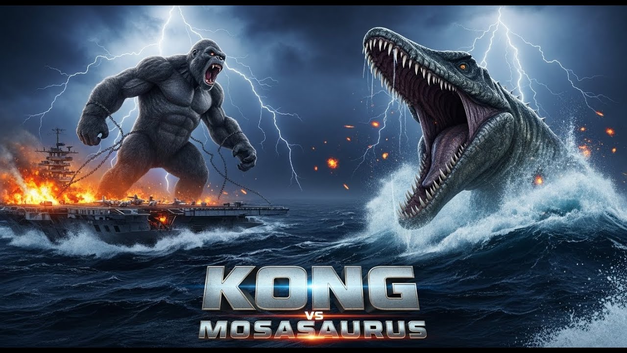 KONG vs MOSASAURUS: The Ocean Battle That Shattered the Aircraft Carrier