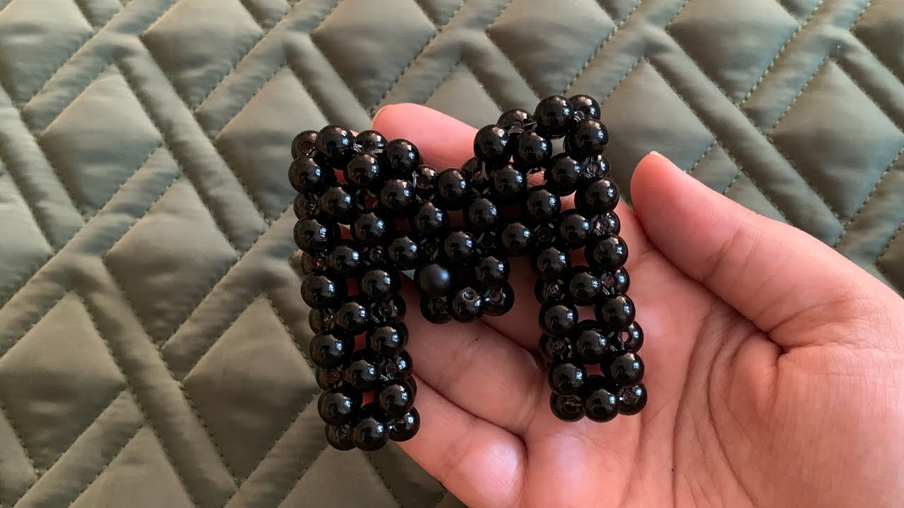How to Make a Beaded Alphabet Letter M | Easy DIY Tutorial