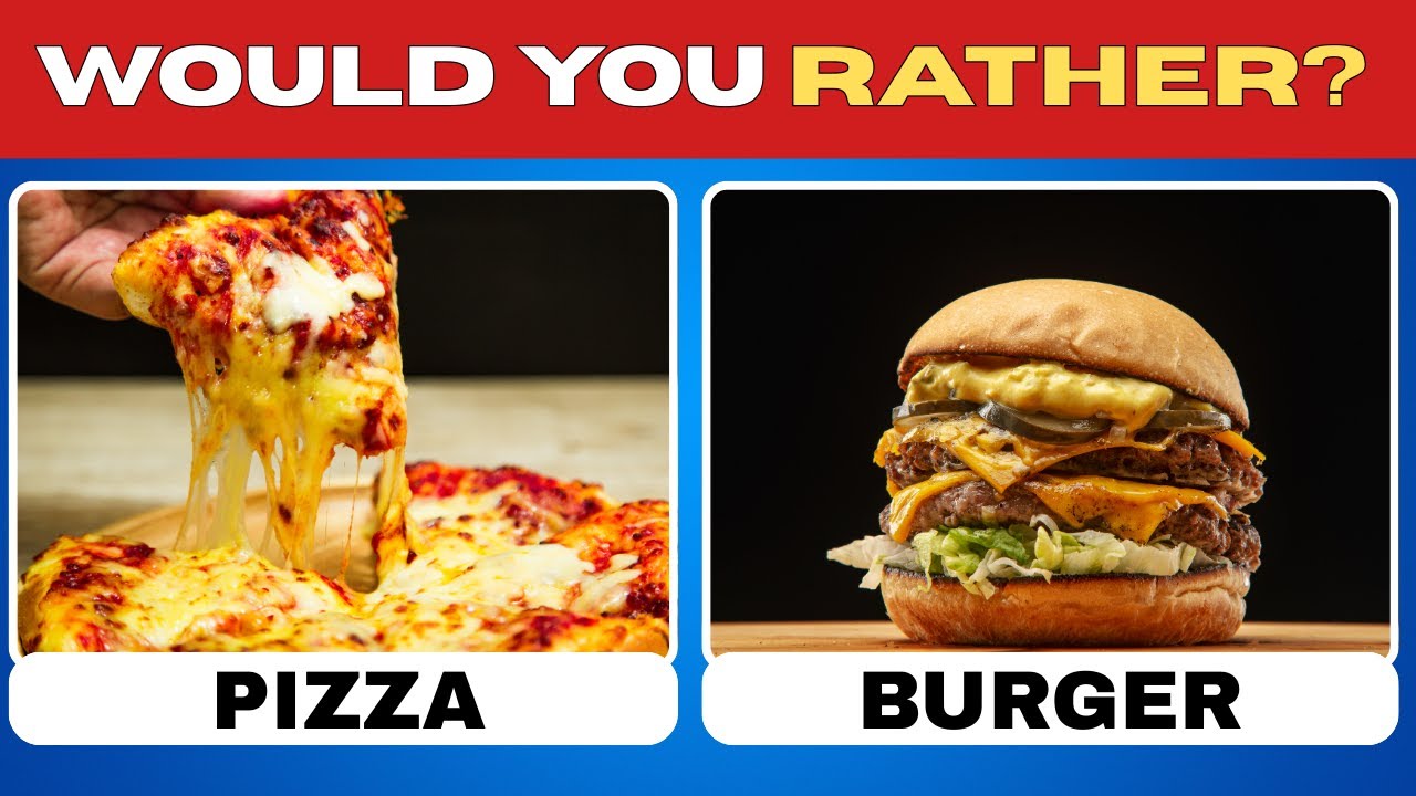 Would You Rather? Junk Food Edition 🍔🍟🍦| Food Quiz