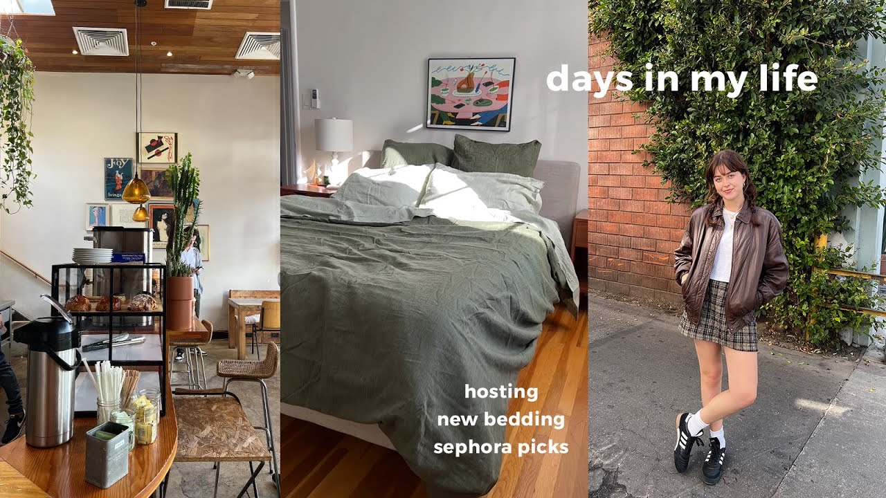 hosting friends, new bedding, sephora sale picks ⭐️ (vlog)