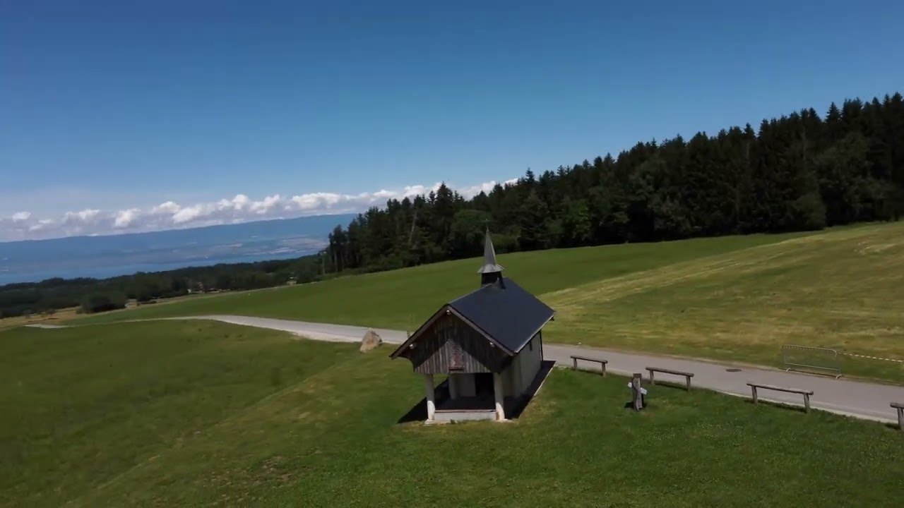 Riding today in the French Alps to Chapelle de Champeillant (Chablais) - only drone shots
