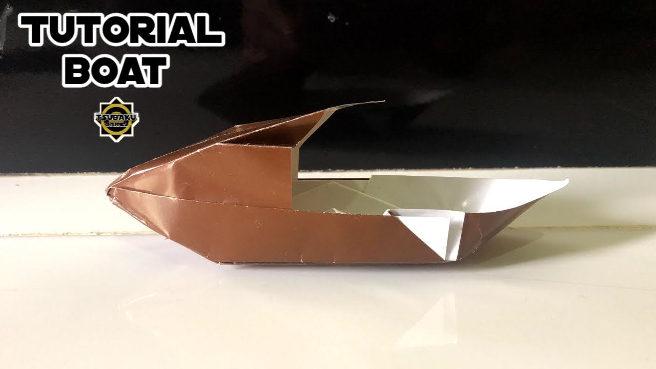 Tutorial origami boat  | Origami boat step by step - Tsubaku Channel