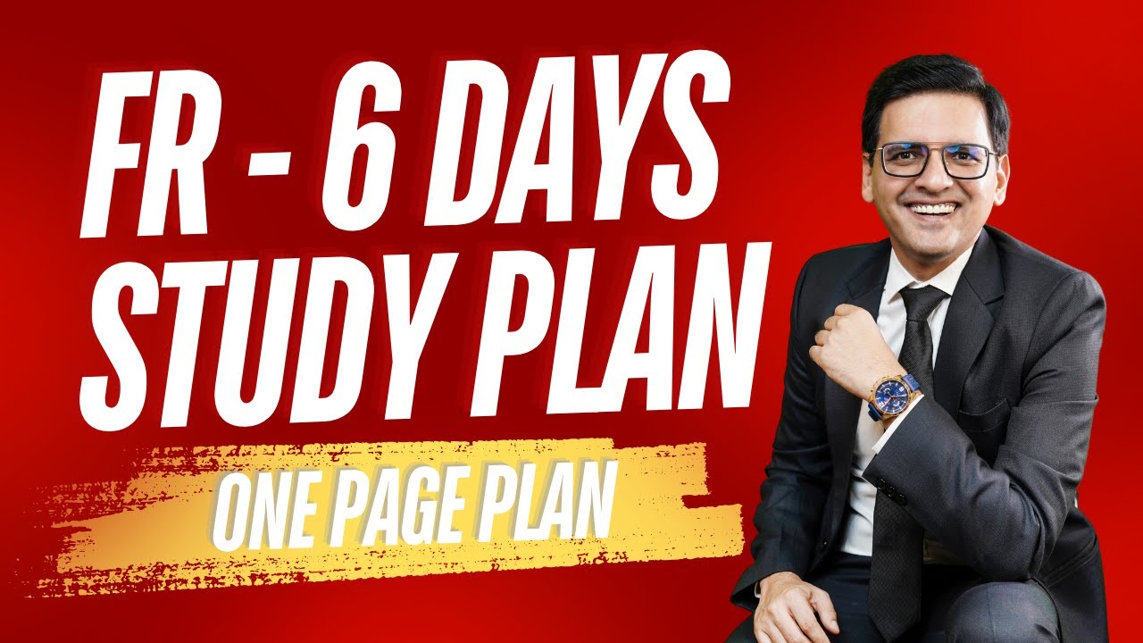 FR Study Plan for May25 | One Page Plan