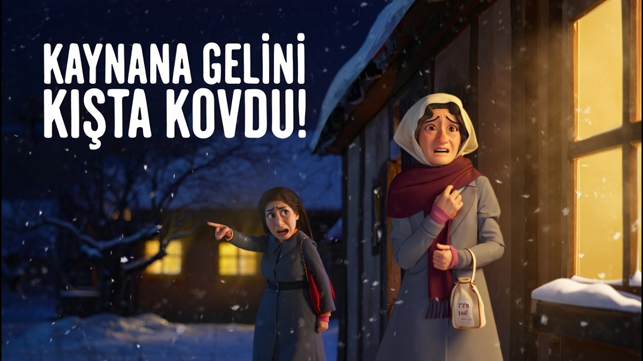 Kaynana Gelinini Kış Gecesi Kapı Dışarı Etti… Ama Sabah Her Şey Değişti | İbretlik Hikâye