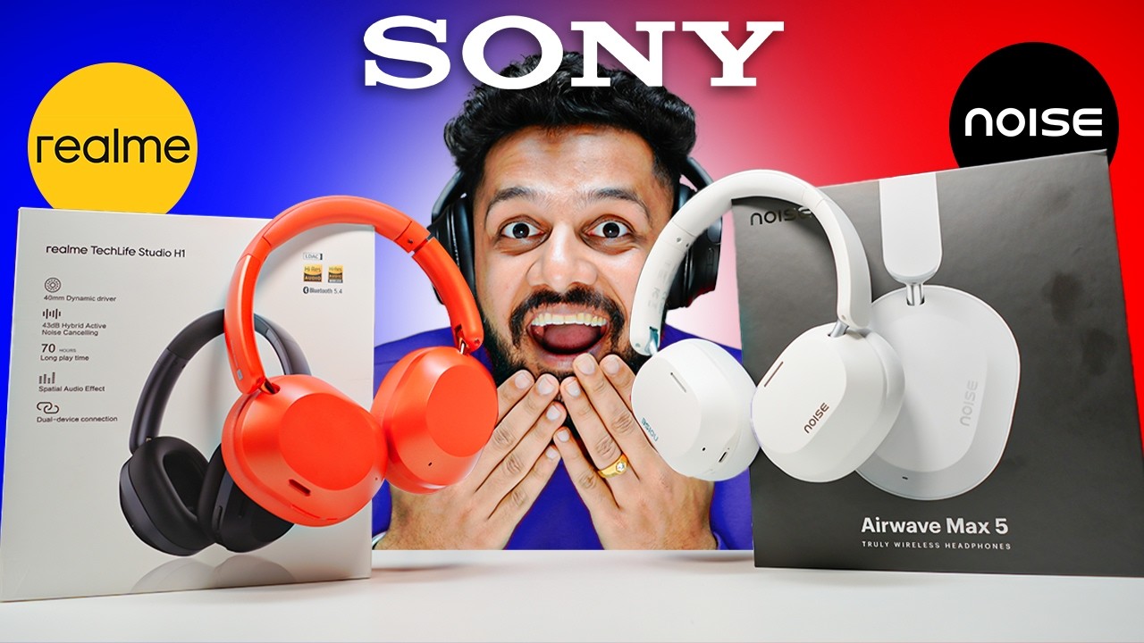 Noise Airwave Max 5 vs Realme H1 Studio⚡️Real Headphone Battle🔥