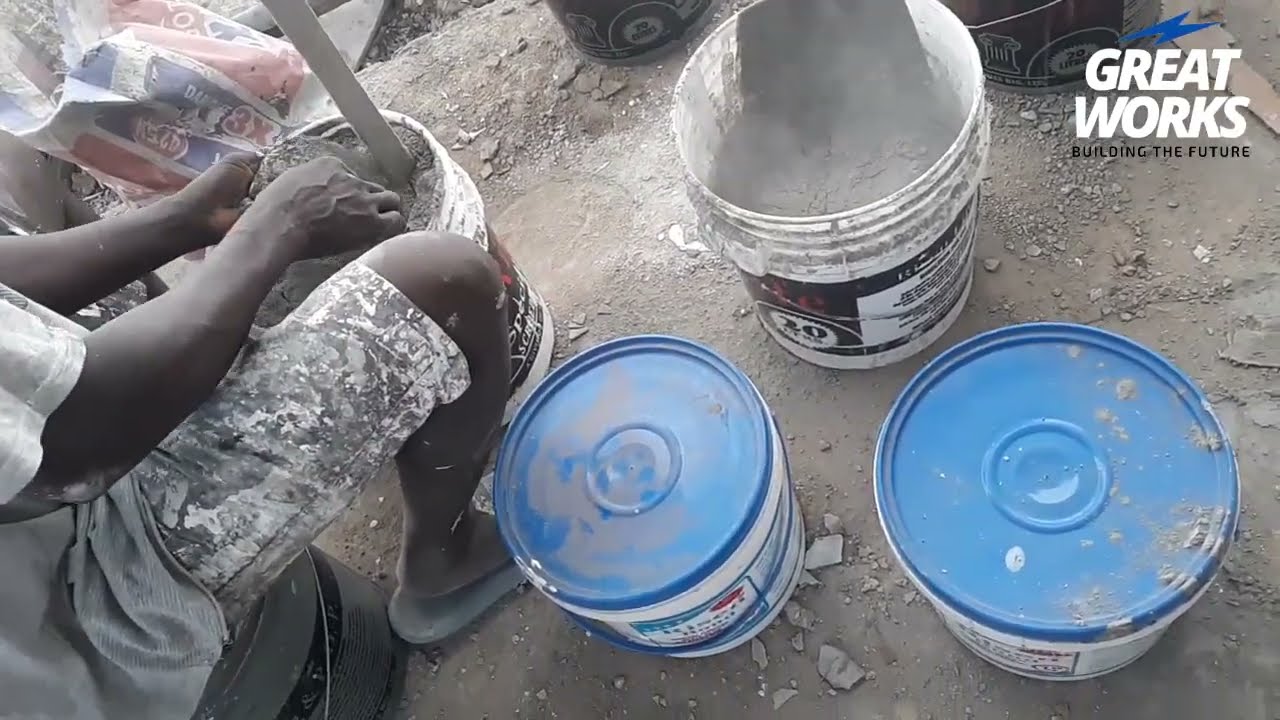 how to mix screeding materials to give nice finishing