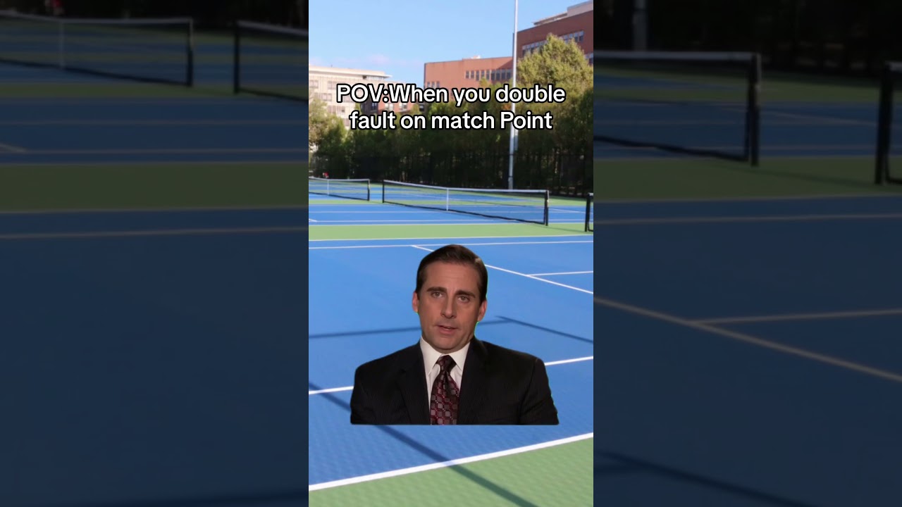 The feeling after a double fault #tennis #relatable #tennisplayer