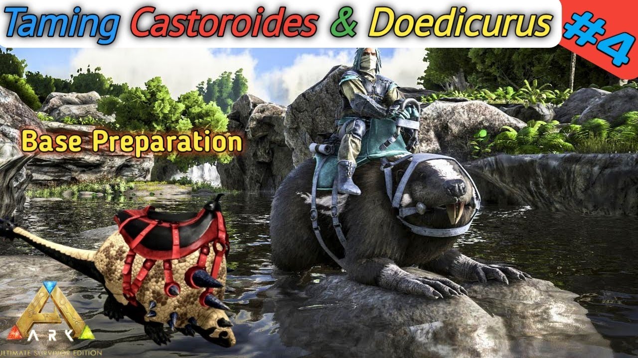 Taming Castoroides and Doedicurus In Ark Ultimate Mobile Edition | Ark Revamp gameplay in Hindi (#4)