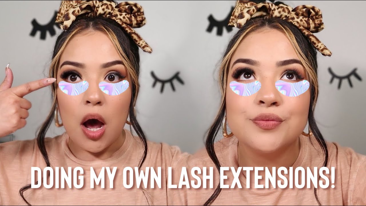 DOING MY OWN LASH EXTENSIONS — creating custom lash strips ✨