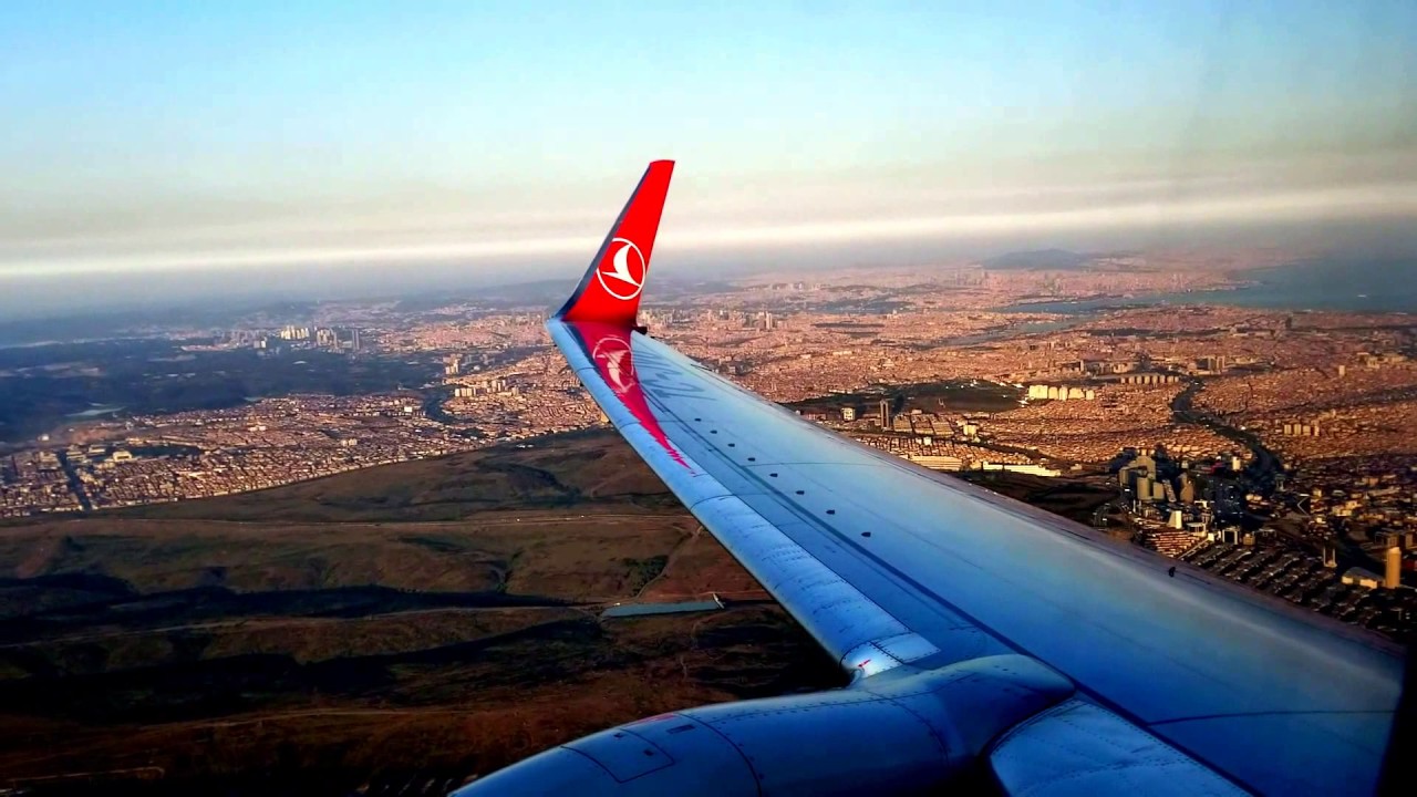 Istanbul Ataturk take-off -Turkish Airlines - July 2017