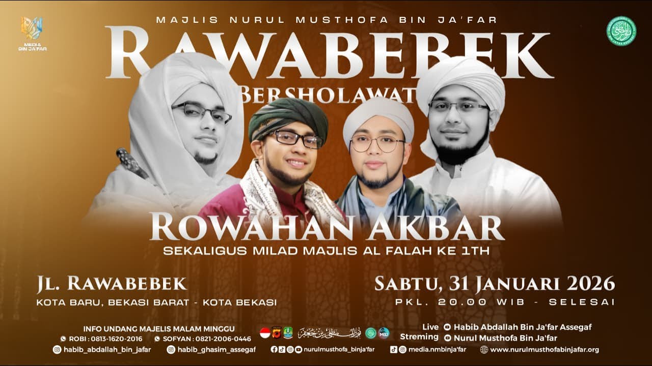 🔴LIVE!  Majelis Nurul Musthofa Bin Ja'far | Sabtu, 31 Januari 2026 | Rawa Bebek, Bekasi Barat
