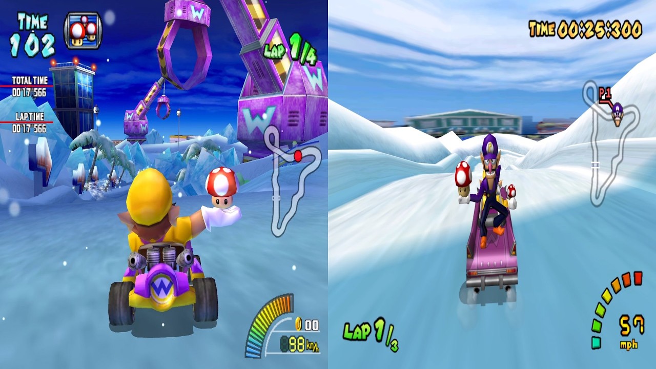 Custom Mario Kart Double Dash Retro Track Comparison
