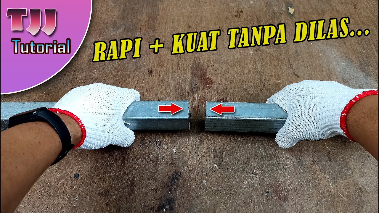 Cara menyambung hollow galvanis tanpa dilas, hasil kuat dan rapi