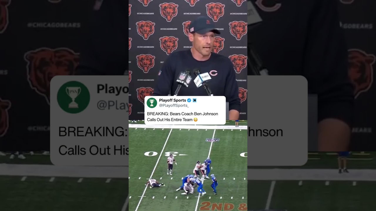 Bears head coach Ben Johnson called out the entire team today 😳👀 Is he right?? #chicagobears #nfl