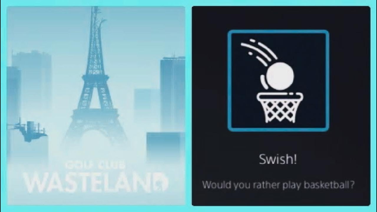 Swish! (Would you rather play basketball?) Trophy in Golf Club Wasteland